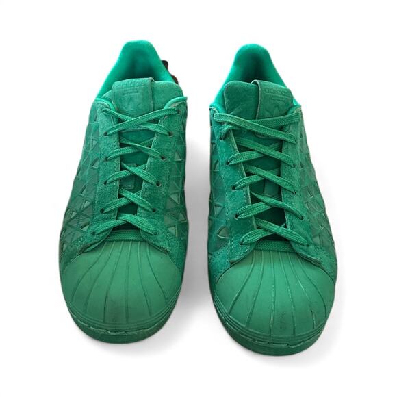 Adidas Superstar Xeno Reflective Kelly Green Men 5.5/ Women 7.5 Sneaker - Picture 5 of 9